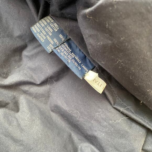 Vintage Paul & Shark Puffer Down Coat Jacket Men's Large Full Zip Warm Winter - Picture 5 of 5